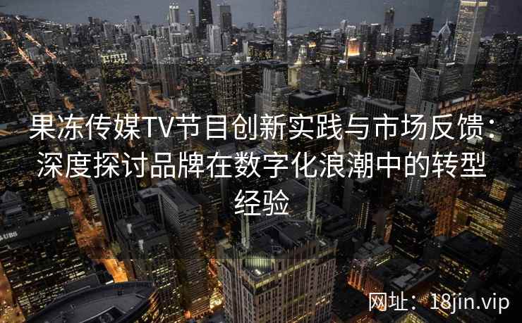 果冻传媒TV节目创新实践与市场反馈：深度探讨品牌在数字化浪潮中的转型经验