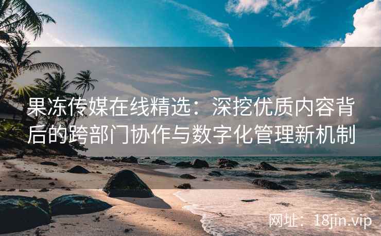果冻传媒在线精选：深挖优质内容背后的跨部门协作与数字化管理新机制