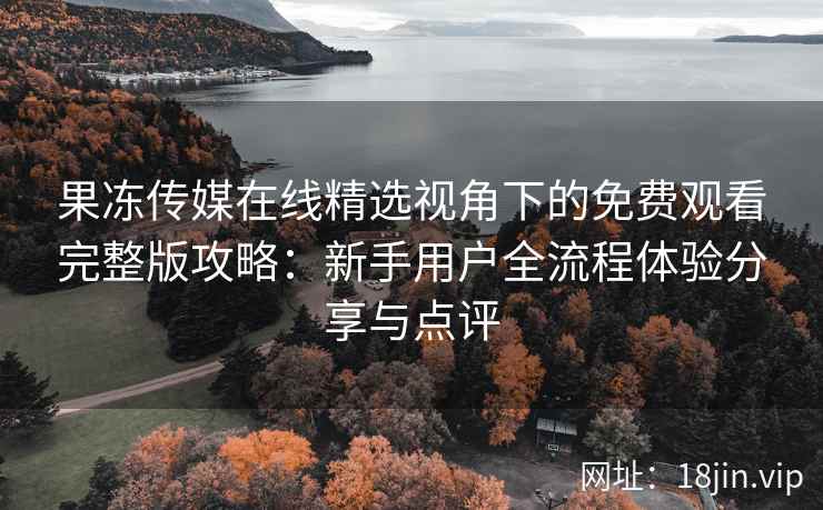 果冻传媒在线精选视角下的免费观看完整版攻略：新手用户全流程体验分享与点评
