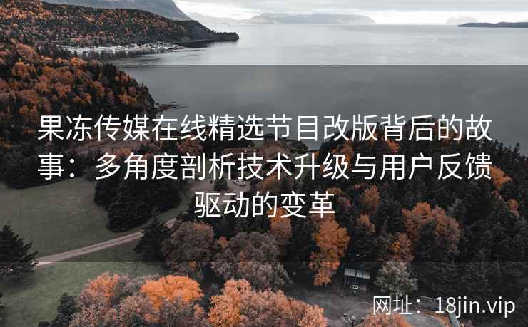 果冻传媒在线精选节目改版背后的故事：多角度剖析技术升级与用户反馈驱动的变革