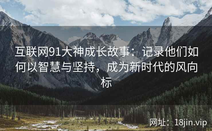 互联网91大神成长故事：记录他们如何以智慧与坚持，成为新时代的风向标